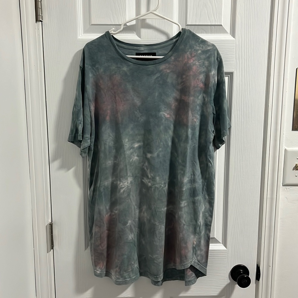 Blue and Pink Tie Dye Pac Sun Tee